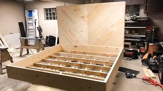 DIY floating platform bed???? Woodworking Projects videos | Diy Woodworking Techniques