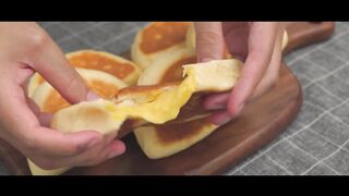 Pain à la crème pâtissière ( sans  four )