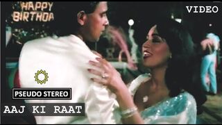 Aaj Ki Raat (Video - First Time In Stereo Sound) - Jagir, R D Burman, Dharmendra, Mithun, Zeenat