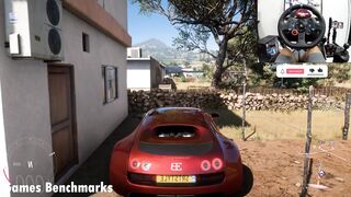 1000HP Bugatti Veyron - Forza Horizon 5 - Logitech g29 gameplay