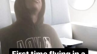 First time in a airplane watch till the end lol #funny #viral #memes