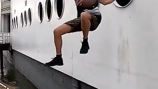 TO GET INSIDE THE SHIP IS SIMPLE.