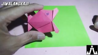 Cara membuat ikan berbicara dari kertas || origami ikan 3D