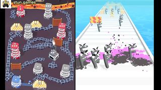 merge alphabet run game play VS town war game play
