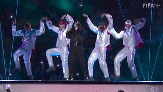 Jung Kook from BTS performs 'Dreamers' at FIFA World Cup opening ceremony