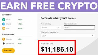 $11,186.10  0:26/8:13 Get Access  5 Ways To Earn Crypto For Free in 2023 as A  Beginner