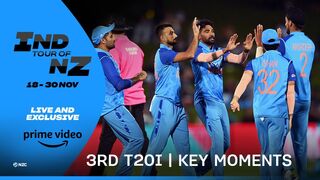 NZ v IND 3rd T20I on Prime Video India: Key Moments