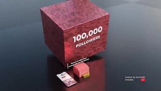 MOST FOLLOWED TIKTOK ACCOUNTS COMPARISON IN 3D