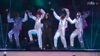 Jung Kook from BTS performs 'Dreamers' at FIFA World Cup opening ceremony