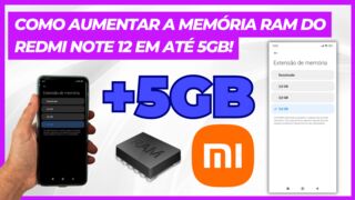 COMO AUMENTAR A MEMÓRIA RAM DO REDMI NOTE 12 EM ATÉ 5GB!