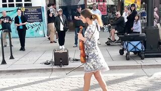 2-year-old JOINS ME - Listen To Your Heart - Roxette - Violin Cover - Karolina Protsenko