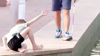 Would you help the blind person (sad)