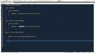 Constructors in Inheritance (Java)