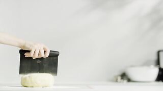 OXO Good Grips Stainless Steel Scraper & Chopper,Silver/Black