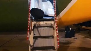 How Eric Omondi arrived in Tanzania wearing oversize white boots