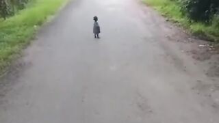 GHOST KID SEEN ON THE ROAD IN TANZANIA