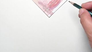 Money art | amazing art on paper | pencil ✏️ money art on paper| amazing money art