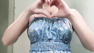 Asian girl without bras