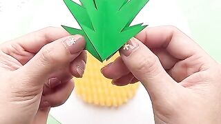 DIY pineapple art | easy pineapple craft with paper