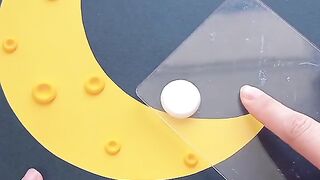 DIY Paper and clay moon scenery | DIY rabbit making with clay