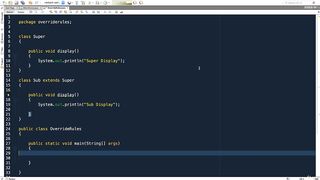 Do's and Don't' of Overriding in Java