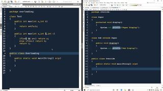 Polymorphism using Overloading and Overriding In Java