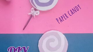DIY paper lollipop #lollipopcandy#diy #papercandy#sweets