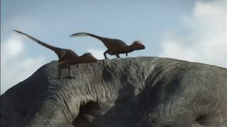 Quetzalcoatlus Challenging Tyrannosaurus [Prehistoric Planet]