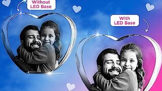 3D innovation 3D Crystal Heart Photo - Personalized Mothers Day Gift,