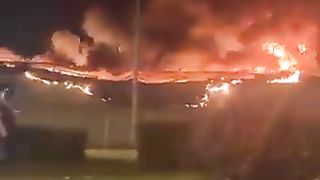 В результате боев местного значения Французы сожгли