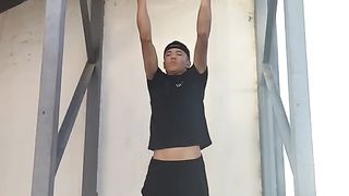 Pull-ups on the bar are strength exercises 2