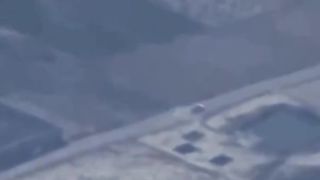 An F-16 Fighter Jet Pass Through The Low Pass Car as show The Power of Jet
