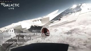 Virgin Galactic launch: Rocket successfully carries first paying customers