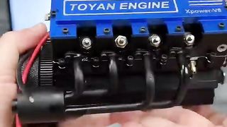 Mini V8 Engine Rev Up! #v8 #rccar.