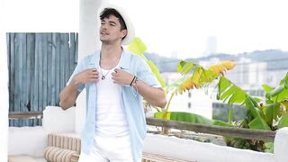 COOFANDY Men's Short Sleeve Knit Shirts Vintage Button Down Polo Shirt Casual Beach Tops
