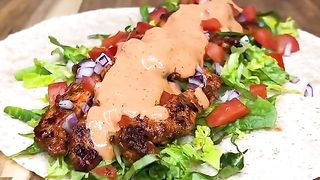 High protein spicy grilled Chicken wraps