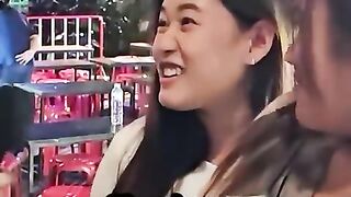 Only in Asian | Youtuber asking his name and she says his name "Thank you"