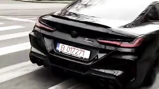 Blacked out BMW M8 Drift