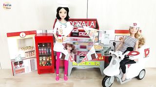 Barbie doll - pizza shop