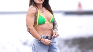 Female beautiful crossfit athlete