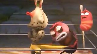 Cartoon larva 2