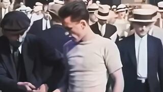Face to Face 93 years apart???? #colorized footage of New York streets 1930 #shorts #history