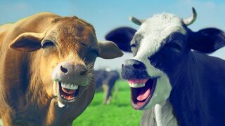 FUNNY COW DANCE 10 │ Cow Dance Song & Cow Videos 2024