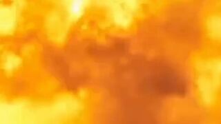 Destruction of a Ukrainian anti-tank mine stash