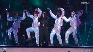 Jung Kook from BTS performs 'Dreamers' at FIFA World Cup opening ceremony