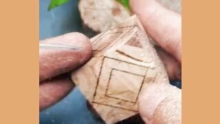 Wooden pendant | woodcarving |woodworking | woodart | #shorts