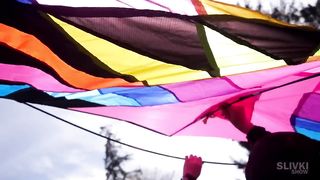WE FLEW THE KITE INCREDIBLY HIGH