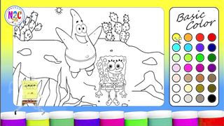 Learn Colors with SpongeBob: Educational Coloring Activity for Kids