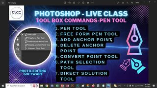 Photoshop Pen Tool Tutorial - TLCC Live Class