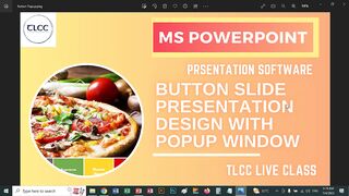 PowerPoint Button Popup Window Presentation - TLCC Live Class